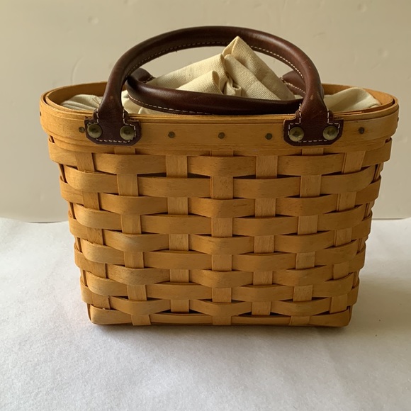 Longaberger Small Boardwalk Purse with liner - Picture 3 of 10